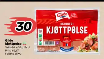 Coop Marked Gilde kjøttpølse tilbud