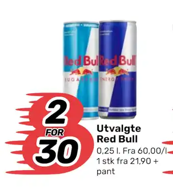 Utvalgte red bull