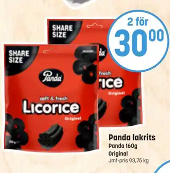 Panda lakrits