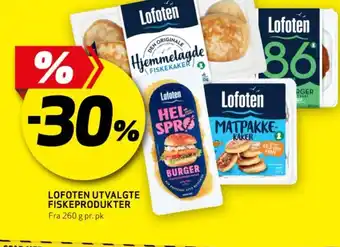 Bunnpris LOFOTEN UTVALGTE FISKEPRODUKTER tilbud