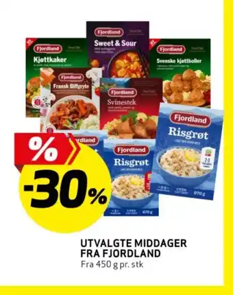 Bunnpris UTVALGTE MIDDAGER FRA FJORDLAND tilbud