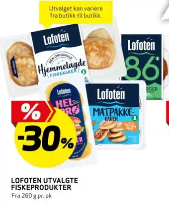 Bunnpris LOFOTEN UTVALGTE FISKEPRODUKTER tilbud