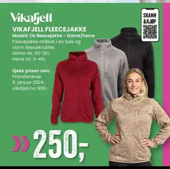 Sport Outlet Vikafjell fleecejakke tilbud