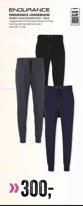 Sport Outlet Endurance joggebukse tilbud