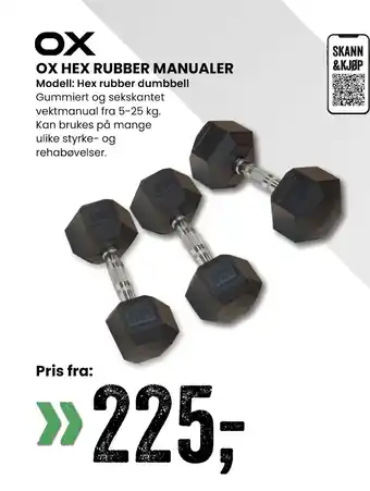 Sport Outlet Ox hex rubber manualer tilbud