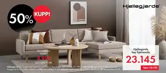 Fagmøbler Hjellegjerde høy hjørnesofa tilbud