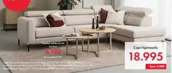 Fagmøbler Capri hjørnesofa tilbud