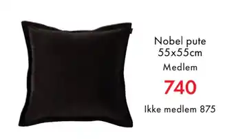 Fagmøbler Nobel pute 55x55cm tilbud