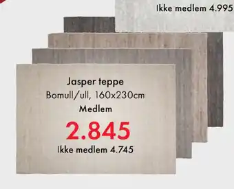 Fagmøbler Jasper teppe tilbud