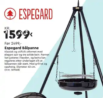 Mekk Espegard Bålpanne tilbud