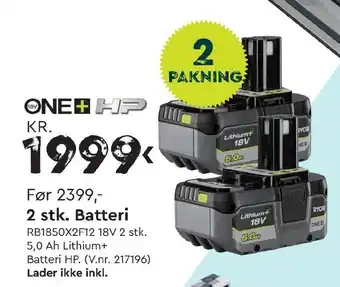 Mekk 2 stk. Batteri tilbud