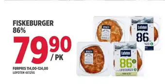 Jacobs FISKEBURGER 86%X tilbud