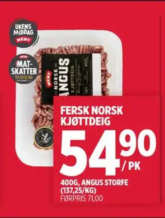 Meny Meny kjøttdeig tilbud