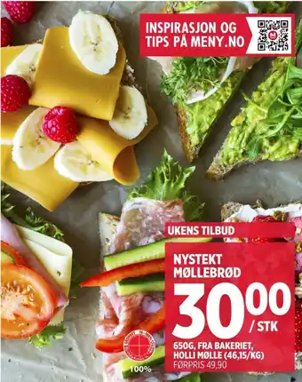 Meny Holli mølle brød tilbud