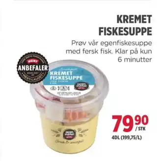 Meny Meny kremet fiskesuppe tilbud