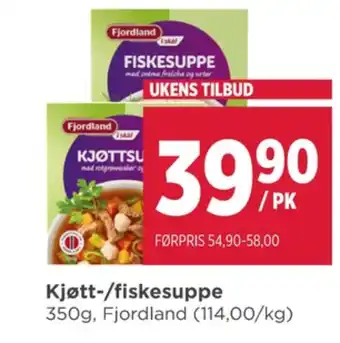 Meny Fjordland kjøttsuppe tilbud