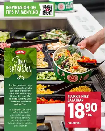 Meny Ukjent salat tilbud