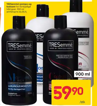 Rusta TRESemmé sjampo og balsam tilbud