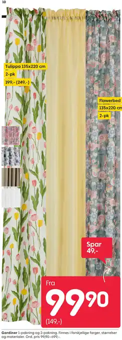 Rusta Gardiner tilbud