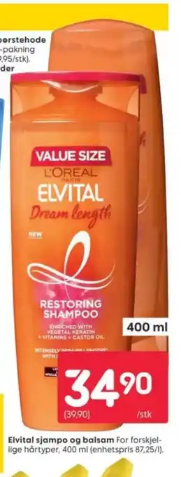 Rusta Elvital shampoo tilbud
