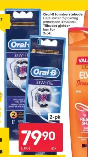 Rusta Braun oral-b børstehoder tilbud
