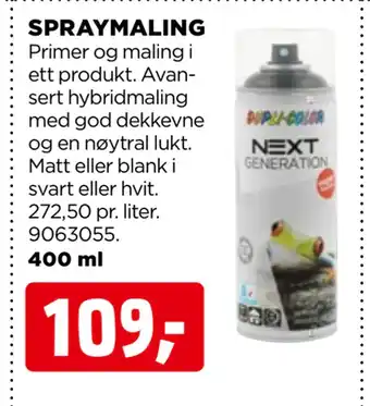 jem & fix SPRAYMALING tilbud