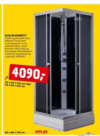 jem & fix DUSJKABINETT tilbud