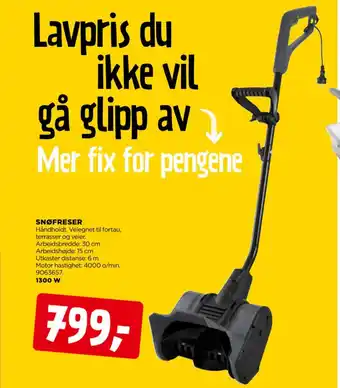 jem & fix SNØFRESER tilbud