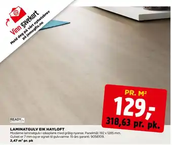 jem & fix LAMINATGULV EIK HAYLOFT tilbud