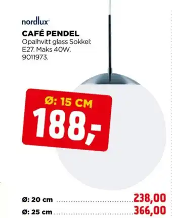 jem & fix CAFÉ PENDEL tilbud