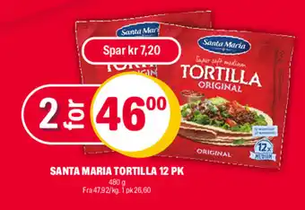 Coop Extra SANTA MARIA TORTILLA 12 PK tilbud