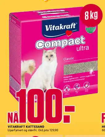 Europris VITAKRAFT KATTESAND tilbud