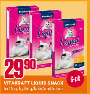 Europris VITAKRAFT LIQUID SNACK tilbud