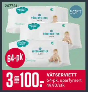 Europris VÅTSERVIETT tilbud
