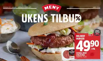 Meny BIG BEEF BURGER tilbud