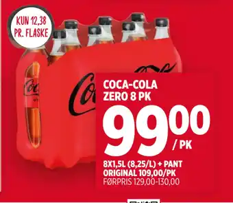 Meny COCA-COLA ZERO 8 PK tilbud
