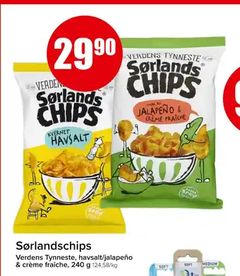 Spar Sørlandschips tilbud