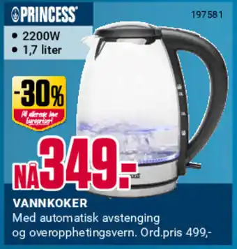 Europris VANNKOKER tilbud