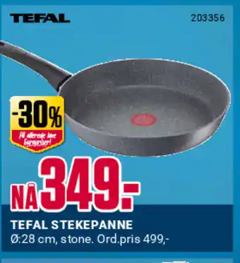 Europris TEFAL STEKEPANNE tilbud