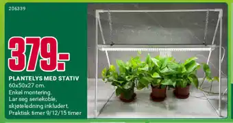 Europris PLANTELYS MED STATIV tilbud