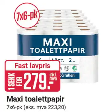 Europris Maxi toalettpapir tilbud