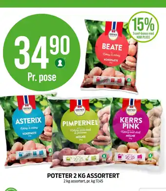 Kiwi POTETER 2 KG ASSORTERT tilbud