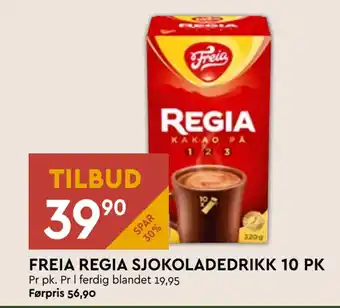 Coop Mega FREIA REGIA SJOKOLADEDRIKK 10 PK tilbud
