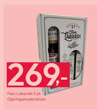 Gigaboks Fam Labardis 5 pk Olje/tapenade/oliven tilbud