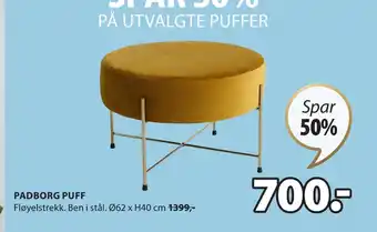 JYSK PADBORG PUFF tilbud