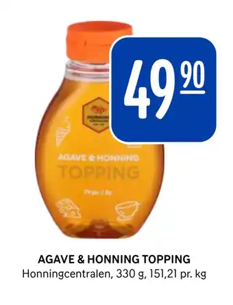 Rema 1000 AGAVE & HONNING TOPPING tilbud