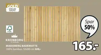 JYSK MARIEBERG BADEMATTE tilbud