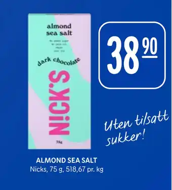 Rema 1000 ALMOND SEA SALT tilbud
