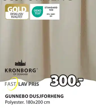 JYSK GUNNEBO DUSJFORHENG tilbud