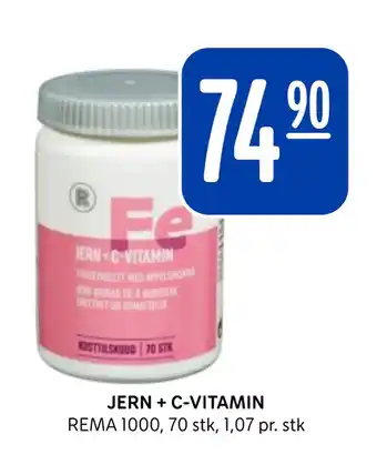 Rema 1000 JERN + C-VITAMIN tilbud